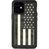 Black & White USA Flag iPhone 12 Mini Waterproof Case