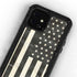 Black & White USA Flag iPhone 12 Mini Waterproof Case