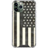 Black & White USA Flag iPhone 12 Pro Clear Case
