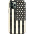 Black & White USA Flag iPhone 12 Pro Impact Case