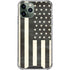 Black & White USA Flag iPhone 12 Pro Max Clear Case