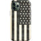 Black & White USA Flag iPhone 12 Pro Max Impact Case