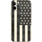 Black & White USA Flag iPhone 12 Pro Skin