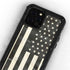 Black & White USA Flag iPhone 12 Pro Waterproof Case