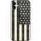 Black & White USA Flag iPhone 12 Skin