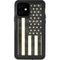 Black & White USA Flag iPhone 12 Waterproof Case