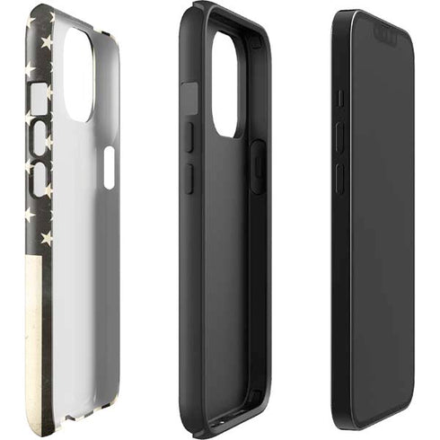 Black & White USA Flag iPhone 13 Impact Case