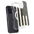 Black & White USA Flag iPhone 13 Pro MagSafe Case