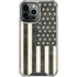 Black & White USA Flag iPhone 13 Pro Max Clear Case