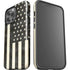 Black & White USA Flag iPhone 13 Pro Max Impact Case