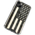 Black & White USA Flag iPhone 15 Plus Clear Case