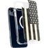 Black & White USA Flag iPhone 15 Plus MagSafe Case