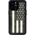 Black & White USA Flag iPhone 14 Pro Max Waterproof Case