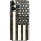 Black & White USA Flag iPhone 14 Pro Skin