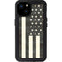 Black & White USA Flag iPhone 15 Plus Waterproof Case