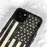 Black & White USA Flag iPhone 15 Waterproof Case