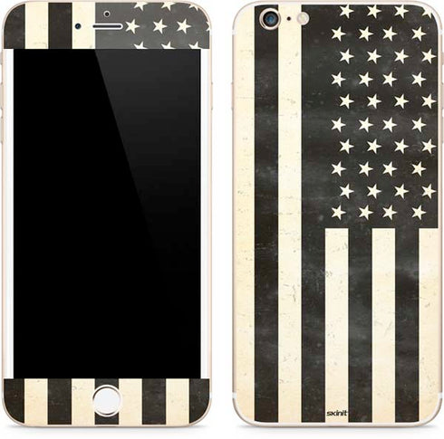 Black & White USA Flag iPhone 6/6s Plus Skin