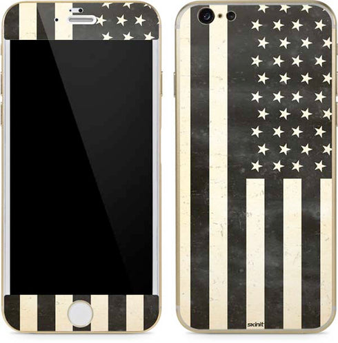 Black & White USA Flag iPhone 6/6s Skin