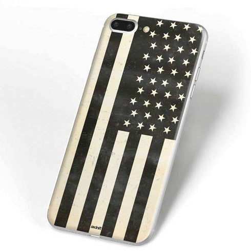 Black & White USA Flag iPhone 7 Plus Skin