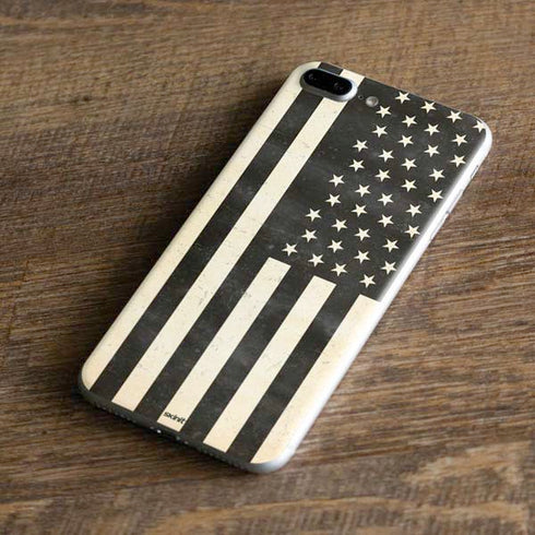 Black & White USA Flag iPhone 7 Plus Skin