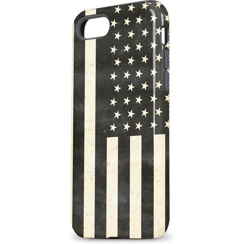 Black & White USA Flag iPhone 7 Pro Case