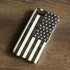 Black & White USA Flag iPhone 8 Pro Case