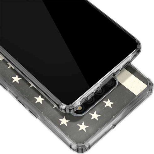 Black & White USA Flag LG Stylo 6 Clear Case