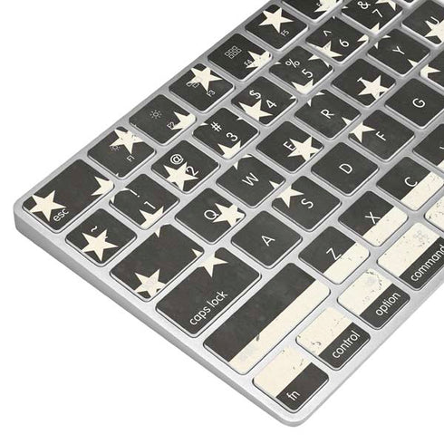 Black & White USA Flag Magic Keyboard Skin