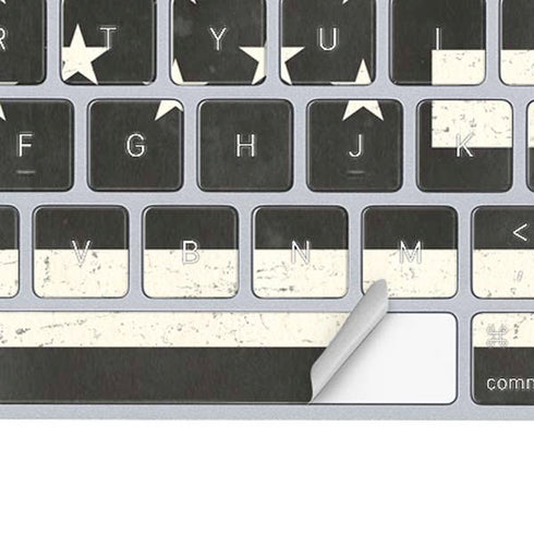 Black & White USA Flag Magic Keyboard Skin