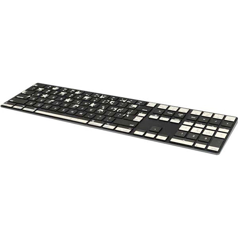 Black & White USA Flag Magic Keyboard with Numeric Keypad Skin