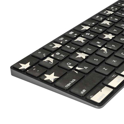Black & White USA Flag Magic Keyboard with Numeric Keypad Skin