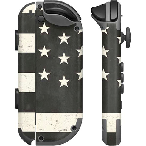 Black & White USA Flag Nintendo Joy-Con (L/R) Controller Skin