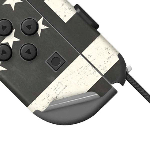 Black & White USA Flag Nintendo Joy-Con (L/R) Controller Skin