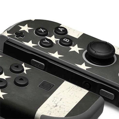 Black & White USA Flag Nintendo Joy-Con (L/R) Controller Skin