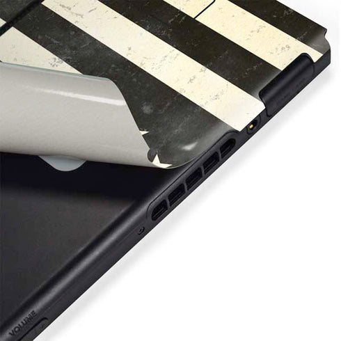 Black & White USA Flag Nintendo Switch Bundle Skin