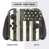 Black & White USA Flag Nintendo Switch Bundle Skin