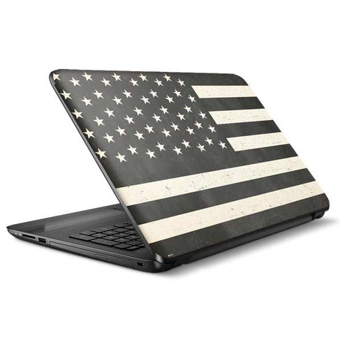 Black & White USA Flag HP Notebook Skin