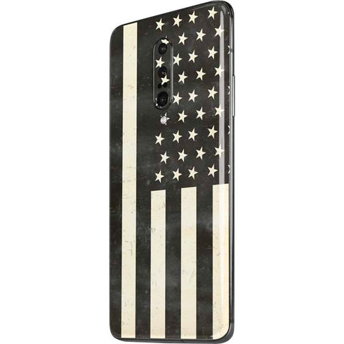 Black & White USA Flag OnePlus 7 Pro Skin