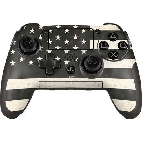 Black & White USA Flag PlayStation Scuf Vantage 2 Controller Skin