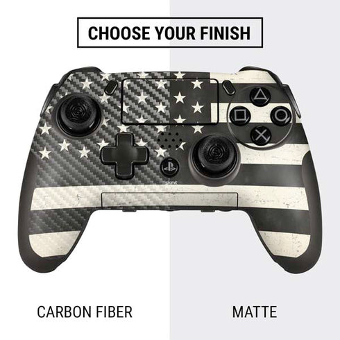 Black & White USA Flag PlayStation Scuf Vantage 2 Controller Skin