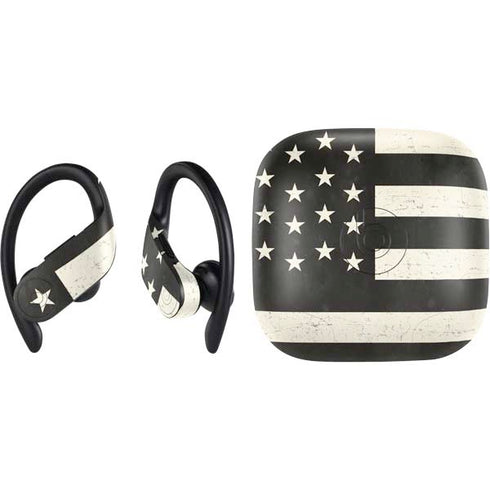 Black & White USA Flag PowerBeats Pro Skin