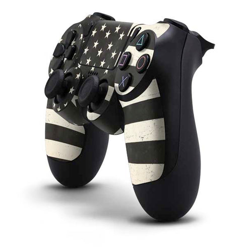 Black & White USA Flag PS4 Controller Skin