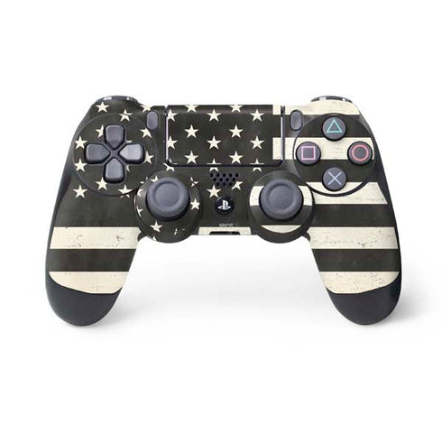 Black & White USA Flag PS4 Controller Skin