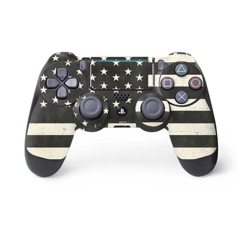 Black & White USA Flag PS4 Pro/Slim Controller Skin