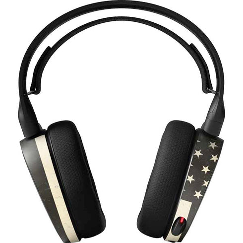 Black & White USA Flag SteelSeries Arctis 5 Skin