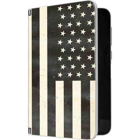 Black & White USA Flag Surface Duo Skin