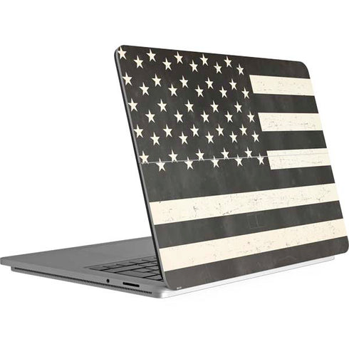 Black & White USA Flag Surface Laptop Studio Skin