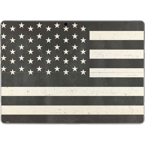 Black & White USA Flag Surface Pro 9 Skin
