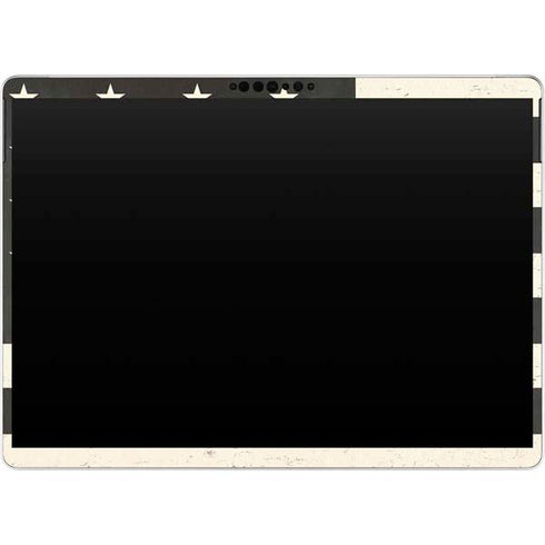 Black & White USA Flag Surface Pro 9 Skin