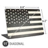Black & White USA Flag Universal Laptop 11in (8.8 x 6.2in) Skin